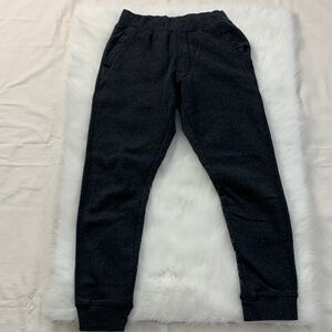 Cozy Black Young Men’s Fleece Jogger Sweatpants